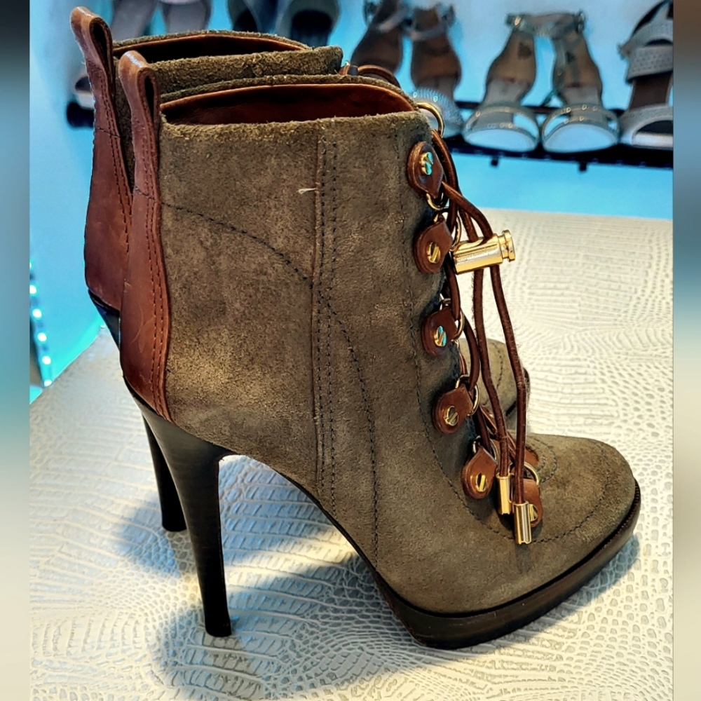 Tory Burch Suede Ankle Boots